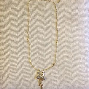 JCrew mixed metal pendant necklace